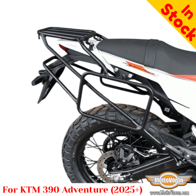 KTM 390 Adventure (2025+) pannier rack, luggage rack system for bags or aluminum cases