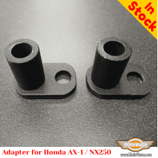 Adapter for installing luggage rack systems and side carriers on the Honda AX-1 / NX250