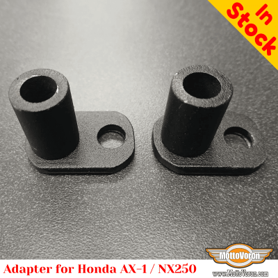 Adapter for installing luggage rack systems and side carriers on the Honda AX-1 / NX250