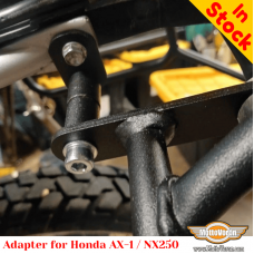 Adapter for installing luggage rack systems and side carriers on the Honda AX-1 / NX250
