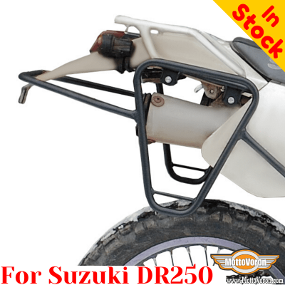 Suzuki DR250 pannier rack, side carrier for bags