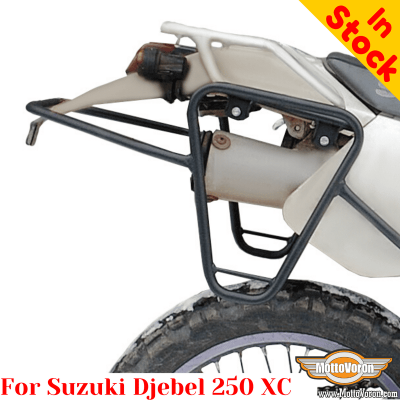 Suzuki Djebel 250XC side carrier pannier rack for bags