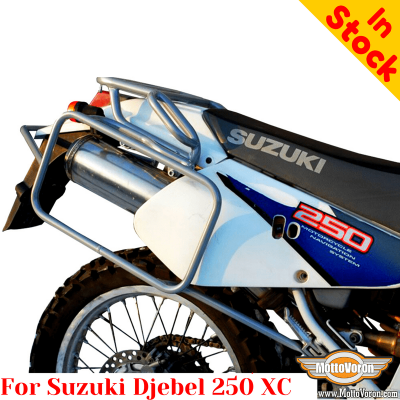 Suzuki Djebel 250XC pannier rack, side carrier for bags or aluminum cases