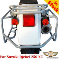 Suzuki Djebel 250XC side carrier pannier rack for bags or aluminum cases