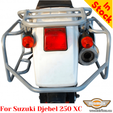 Suzuki Djebel 250XC pannier rack, side carrier for bags or aluminum cases