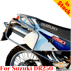 Suzuki DR250 side carrier pannier rack for bags or aluminum cases