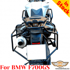 BMW F700GS luggage rack system for bags or aluminum cases