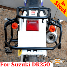 Suzuki DR250 luggage rack system for Givi / Kappa Monokey system or aluminum cases