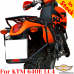 Portapacchi KTM 640, sistema portapacchi per borse o valigie in alluminio
