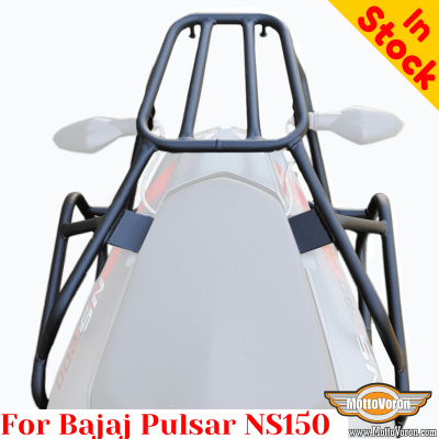 Bajaj Pulsar NS150 luggage rack system for bags