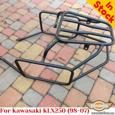 Kawasaki KLX250 (1998-2007) цельносварная багажная система для текстильных сумок или алюминиевых кофров