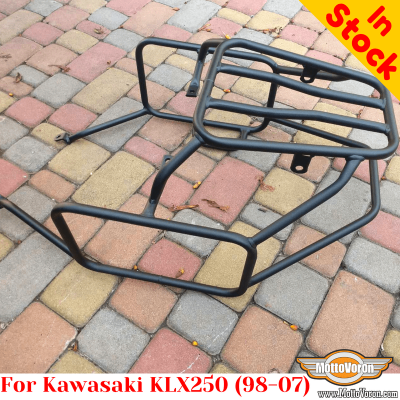 KLX250 (1998-2007) système de porte-bagage Kawasaki pour sacoches textiles ou valises aluminium