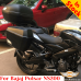 Portaequipajes para maletas Bajaj Pulsar NS200 (2017-2021), sistema de portaequipajes para sistema Monokey de Givi/Kappa o maletas de aluminio