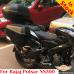 Bajaj Pulsar NS200 luggage rack system for Givi / Kappa Monokey system or aluminum cases