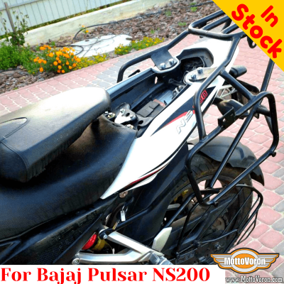 Portaequipajes para maletas Bajaj Pulsar NS200 (2017-2021), sistema de portaequipajes para sistema Monokey de Givi/Kappa o maletas de aluminio