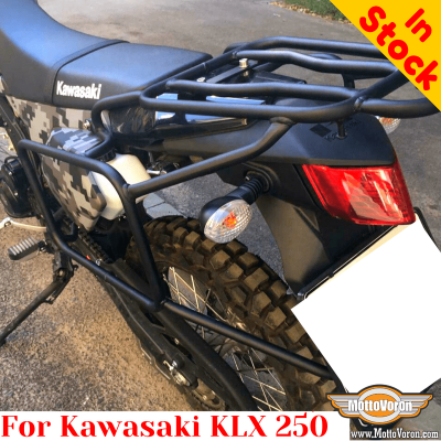 Kawasaki KLX250 (2008-2020) цельносварная багажная система для текстильных сумок или алюминиевых кофров