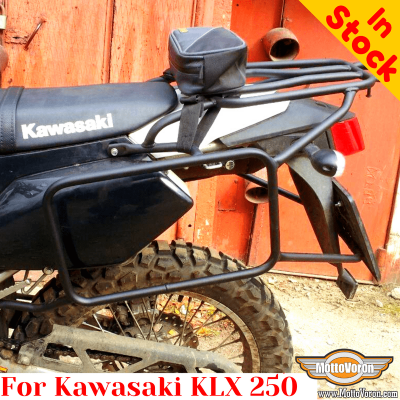 Kawasaki KLX250 (2008-2020) luggage rack system for bags or aluminum ...