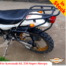 Kawasaki KL250 Super Sherpa luggage rack system for bags