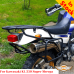 Portapacchi Super Sherpa Kawasaki KL250, sistema portapacchi per borse