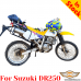 Porta-bagagens Suzuki DR250, sistema de bagageiro para bolsas ou malas de alumínio