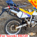 Porta-bagagens Suzuki DR250, sistema de bagageiro para bolsas ou malas de alumínio