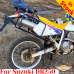 Suzuki DR250 luggage rack system for bags or aluminum cases