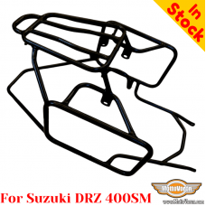 Suzuki DRZ400SM pannier rack, luggage rack system (reinforced) for bags or aluminum cases