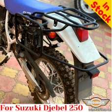 Suzuki Djebel 250 pannier rack, luggage rack system for bags or aluminum cases