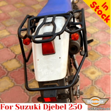 Suzuki Djebel 250 pannier rack, luggage rack system for bags or aluminum cases