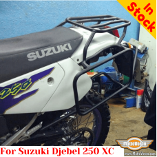 Suzuki Djebel 250XC pannier rack, luggage rack system for bags or aluminum cases