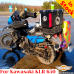 Kawasaki KLR650 (1987-2018) сadres latéraux, support pour sacoches textiles