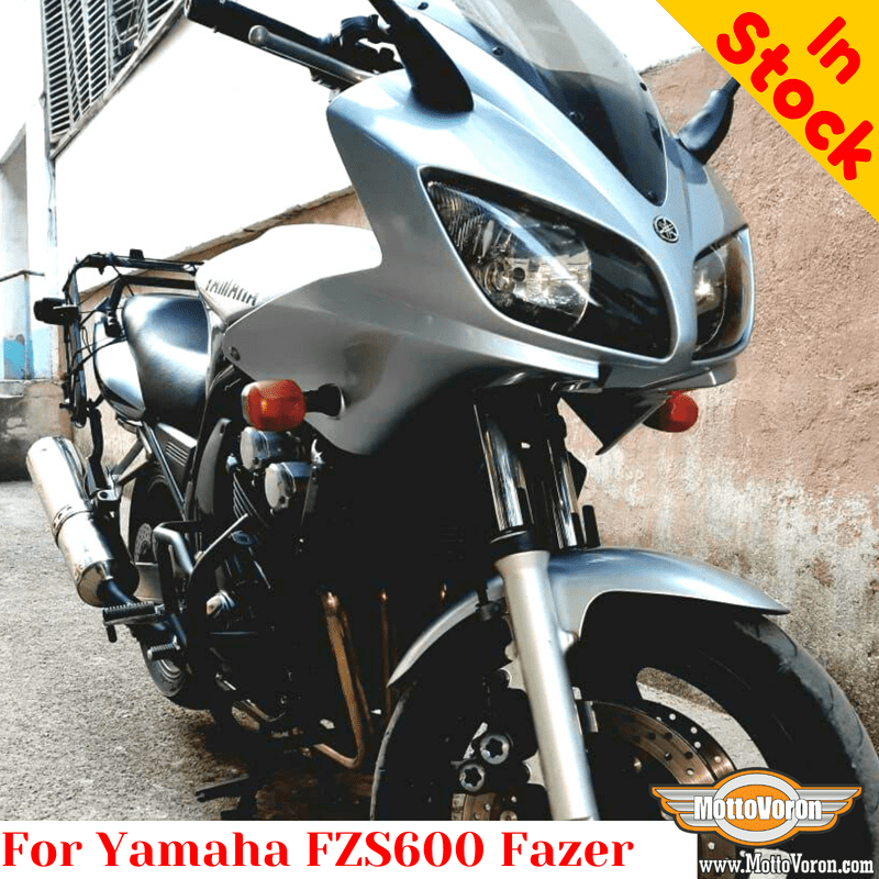 Yamaha FZS600 rash bars engine guard with additional lights