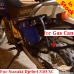 Suzuki Djebel 250XC side carrier pannier rack for bags or aluminum cases for additional gas can