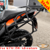 KTM 390 Adventure pannier rack, luggage rack system for bags or aluminum cases