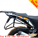 KTM 390 Adventure luggage rack system for bags or aluminum cases