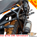 KTM 390 Adventure pannier rack, luggage rack system for bags or aluminum cases