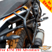 KTM 390 Adventure luggage rack system for bags or aluminum cases