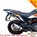 KTM 390 Adventure luggage rack system for bags or aluminum cases