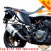 KTM 390 Adventure pannier rack, luggage rack system for bags or aluminum cases