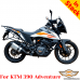 KTM 390 Adventure luggage rack system for bags or aluminum cases