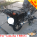 Yamaha YBR125 luggage rack system reinforced for bags or aluminum cases