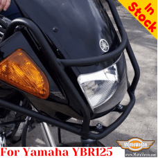 Farol Yamaha YBR125 e proteção de plástico