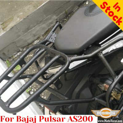 Bajaj Pulsar AS200 luggage rack system for bags