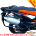 KTM 790 Adventure side carrier pannier rack for bags or aluminum cases