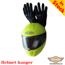 Hanger for helmets and gloves