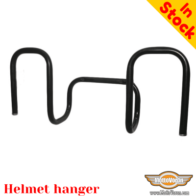 Hanger for two helmets and gloves
