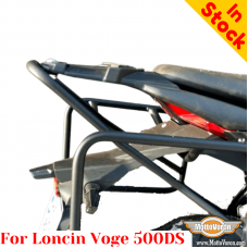 Loncin Voge 500DS side carrier pannier rack reinforced for aluminum cases or bags