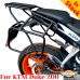 KTM 200 Duke pannier rack, luggage rack system for bags or aluminum cases