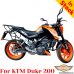 KTM 200 Duke pannier rack, luggage rack system for bags or aluminum cases