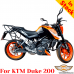 KTM 200 Duke luggage rack system for bags or aluminum cases